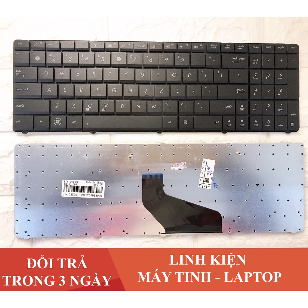 Phím Laptop Asus K53 K53S  X53E X53SC A53E K72JK X55A X55C X55U X55VD X55 X55X Chất lượng Cao