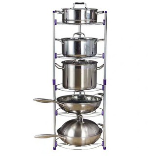 Kệ để xoong nồi inox 5 tầng siêu bền đẹp [có thể tách thành 2 chiếc] [Siêu Hot]