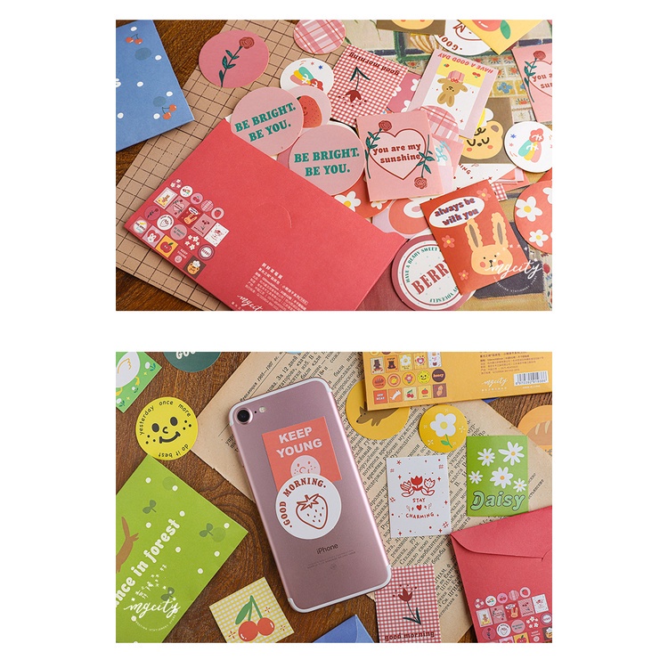 Bộ 40 Miếng Dán Trang Trí Album Độc Đáo