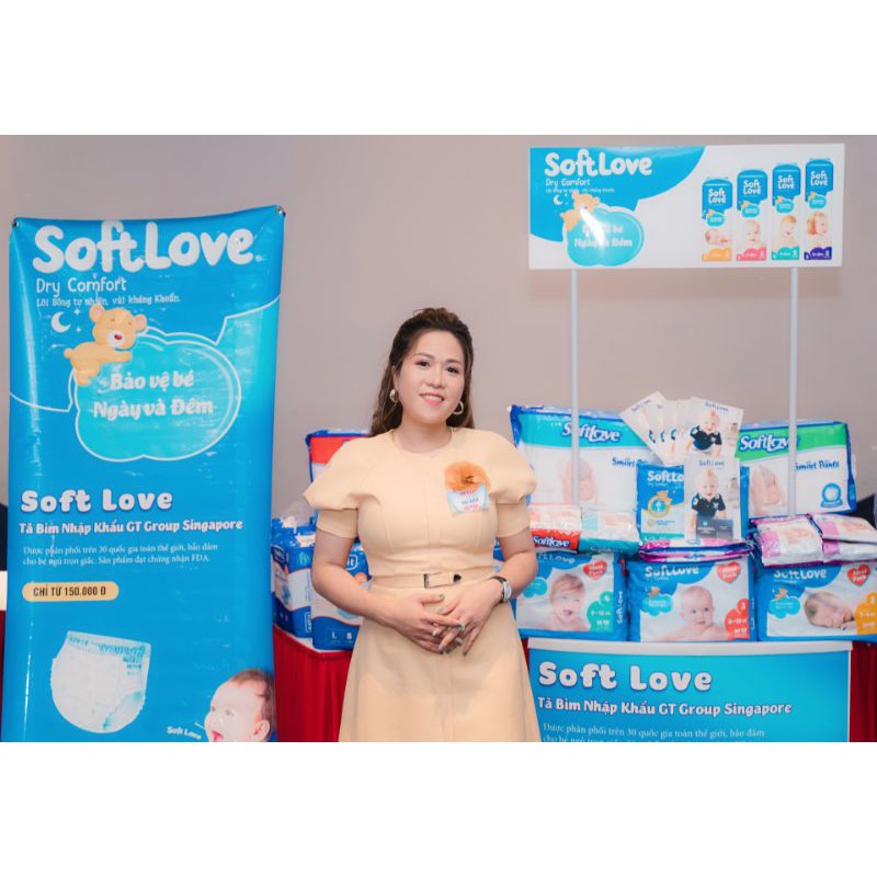 Tã Quần Bỉm Softlove  Siêu Thấm Hút Đủ size M60