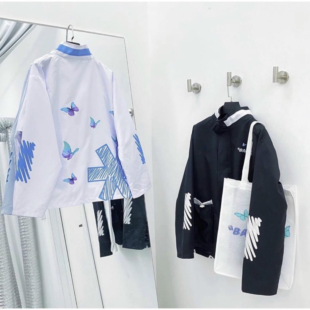 Áo Khoác Dù Chống Nắng XUKA SHOP Dành Cho Nam Cho Nữ Có 2 Màu Unisex Form Rộng In Hình Jacket Banawa