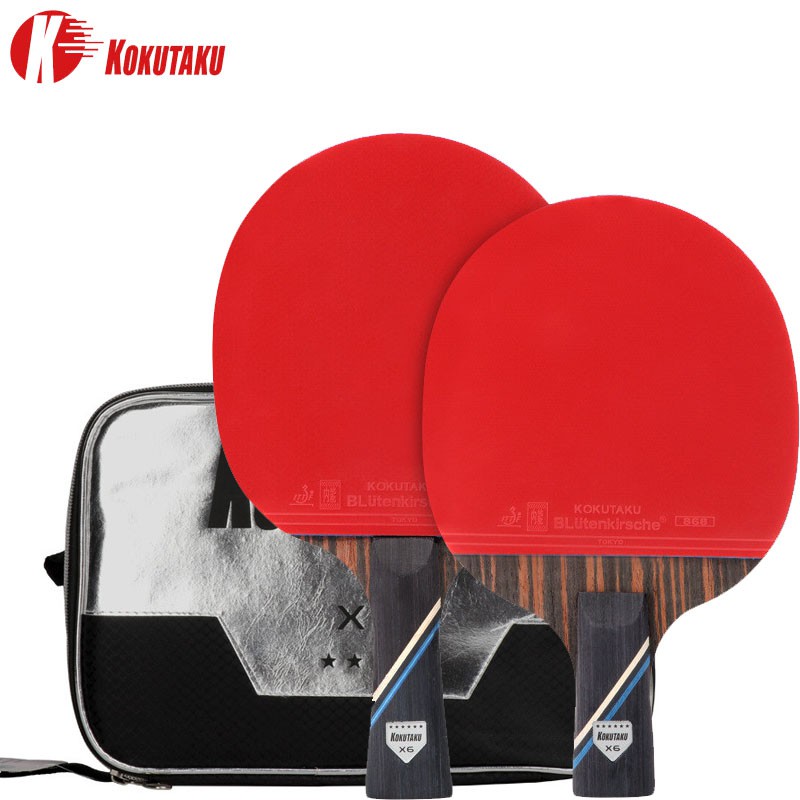 Vợt Đánh Bóng Bàn Bằng Cao Su Carbon 6 Sao Hiệu KOKUTAKU 868 Chất Lượng Cao