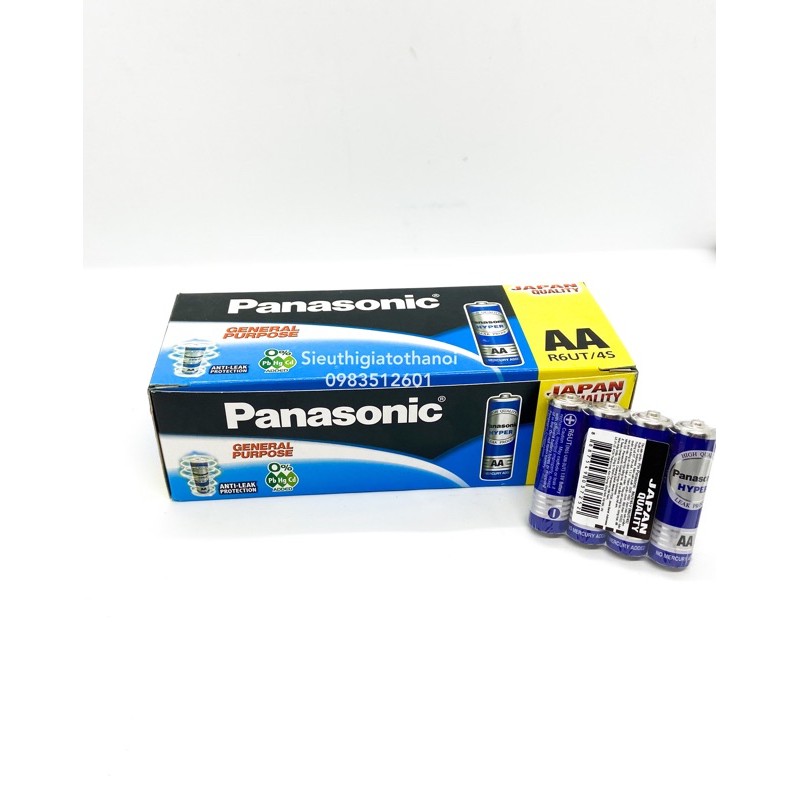 Hộp Pin AA 1,5V ( R6 , LR6 ) Panasonic Hyper R6UT/4S Hàng chính hãng