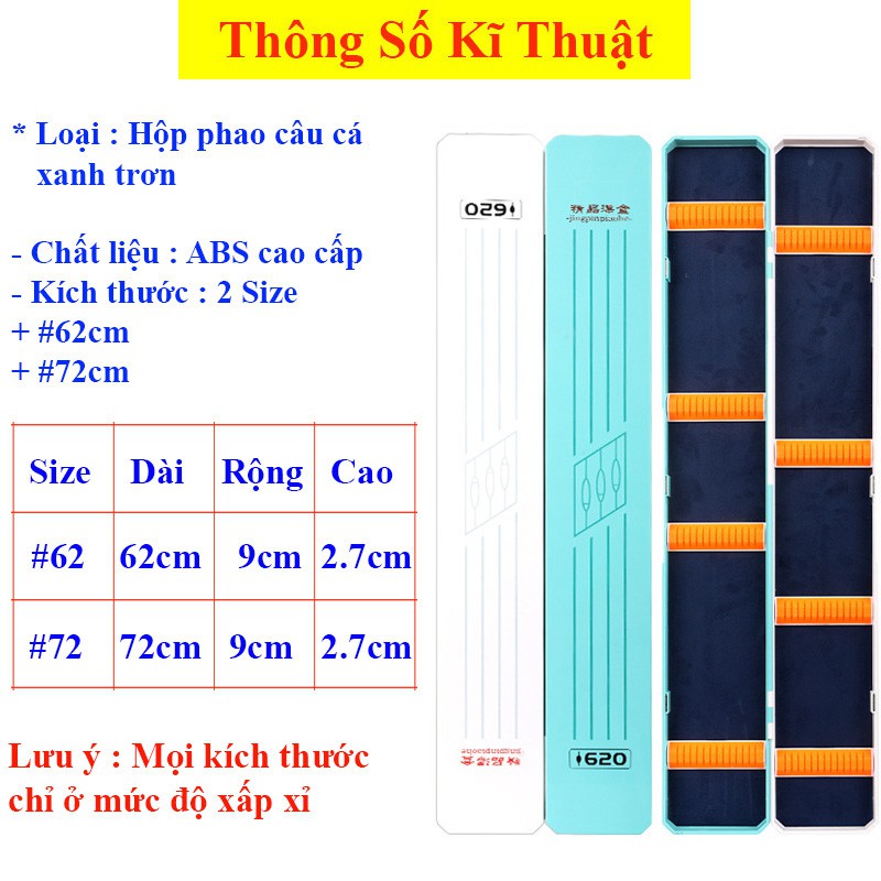 Hộp Đựng Phao Câu Đài hai lớp in họa tiết Trâu Đỏ , Chép Đen 62, 72cm  Cao Cấp HP-14