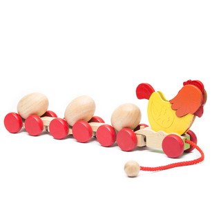 Đồ chơi gỗ Tottosi:Gà kéo trứng