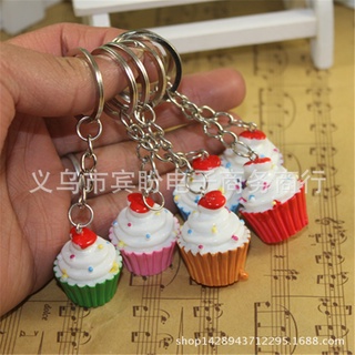 3 Móc Khóa Mô Hình Bánh Cupcake - Thỏ Hồng VPP