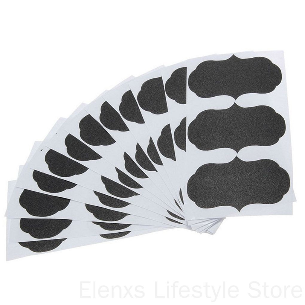 Bộ 36 Nhãn Dán Dạng Bảng Đen Viết Phấn