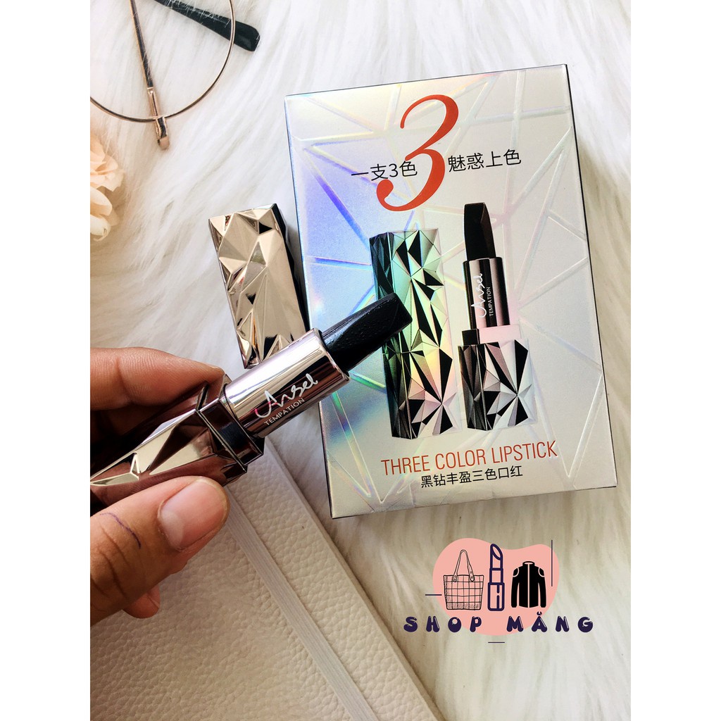 {SIÊU HOT} Son 3 Màu Kim Cương Siêu Lì ANGEL TEMPATION siêu đẹp siêu không trôi