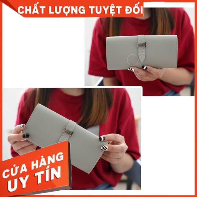 [Thanh lí xả kho] Ví nữ dài mini nhiều ngăn tiện dung, khóa cài gấp đôi , phù hợp đựng tiền và đựng thẻ ATM