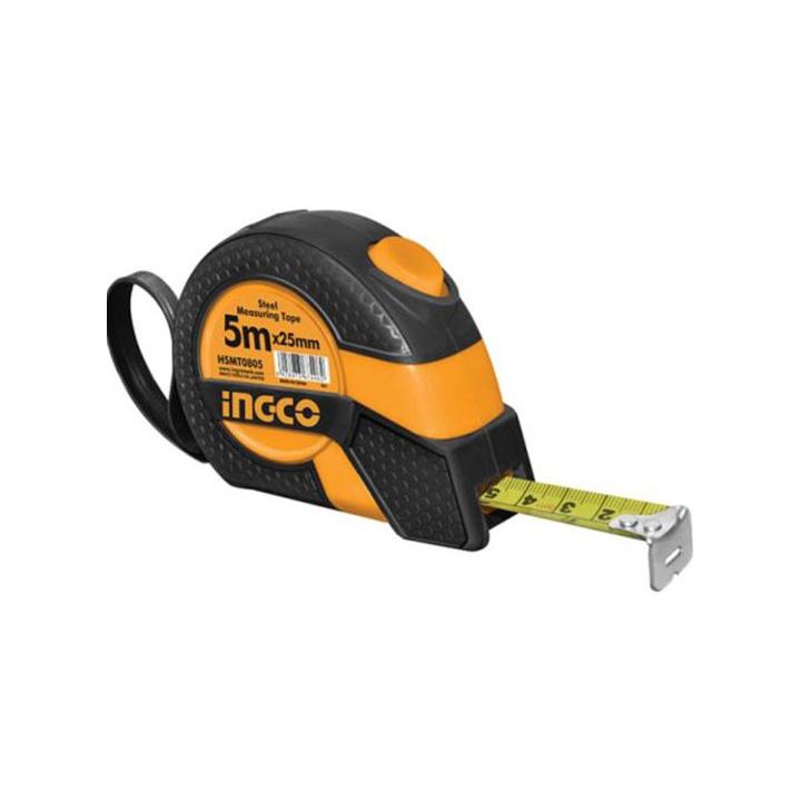 5mx25mm thước cuộn thép nền vàng ingco hsmt0805
