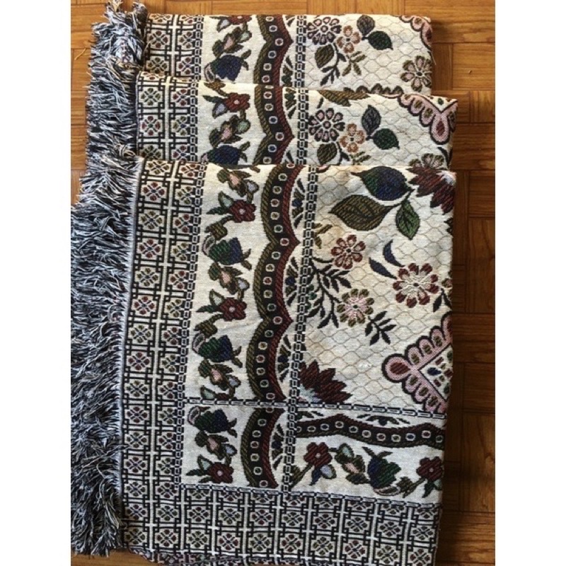 Thảm Thổ Cẩm vintage 1,8m x 2,3m hoa hướng dương