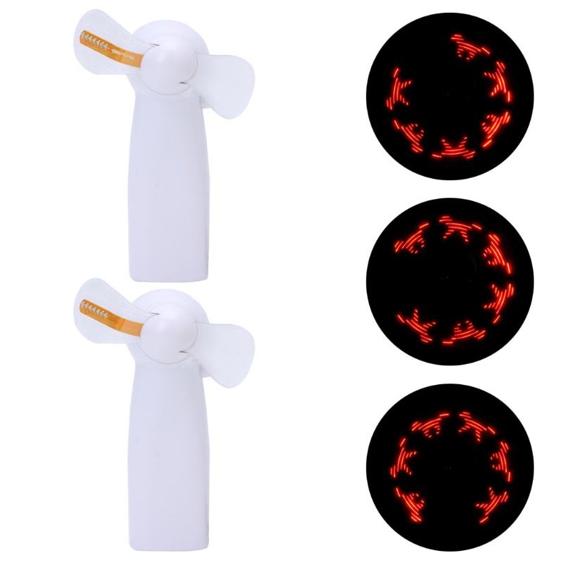 Quạt làm mát cầm tay mini có đèn LED siêu yên tĩnh