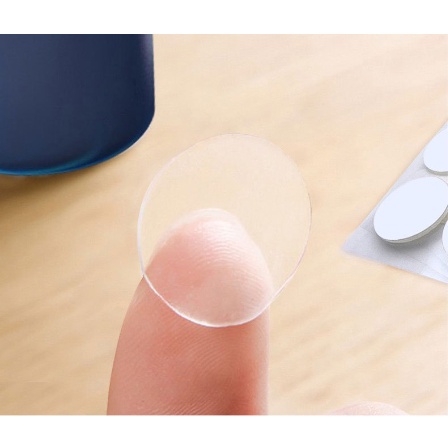 Combo 10 miếng keo 2 mặt hình tròn siêu dính bằng acrylic trong suốt tiện lợi-Dũng An Shop
