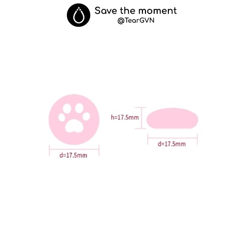 Nút bọc Analog chân mèo (Akitomo) cho Nintendo Switch / Lite - Vỉ 2 cặp