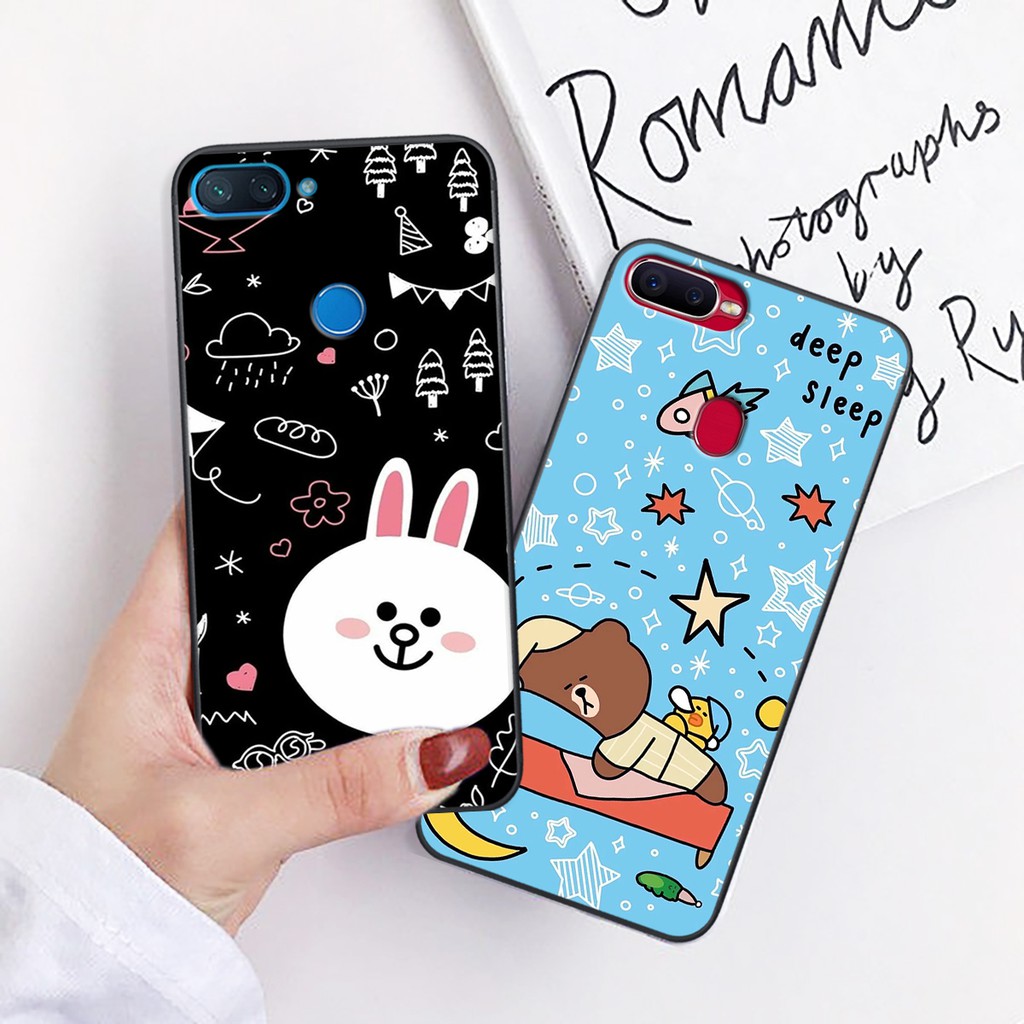 [ỐP OPPO_SIÊU RẺ] ỐP LƯNG OPPO IN HÌNH GẤU BROWN BEAR VÀ THỎ CONY |A1k-A3s-A5s-A7-F9-A12| DOAREMON CASE