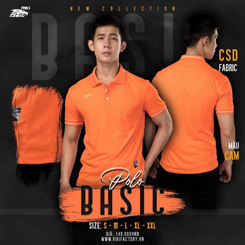 ÁO POLO RIKI BASIC CHUẨN QUỐC DÂN , MÀU HOT HOT