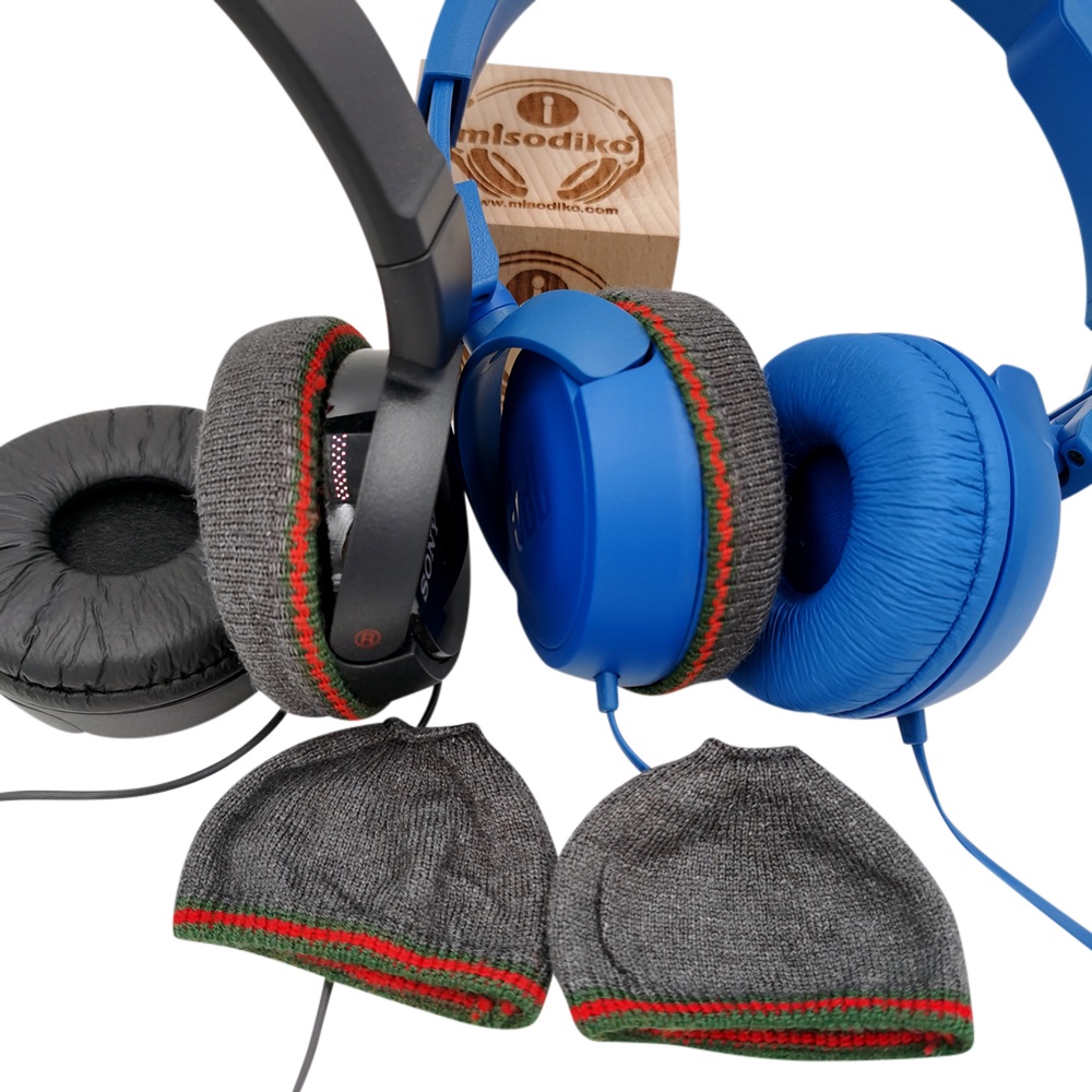 Set 4 Vỏ Bọc Bảo Vệ Tai Nghe On-Ear Solo 3/ 2 Skullcandy Grind Uproar Bằng Vải Dệt Kim Có Thể Co Giãn