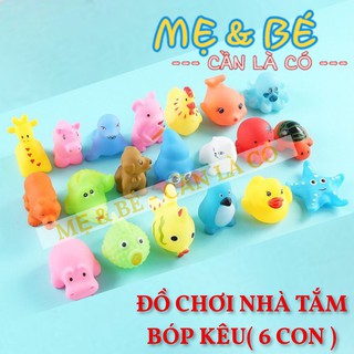 [Nhập mã TOYJUNE giảm 10K]ĐỒ CHƠI NHÀ TẮM PHÁT TIẾNG KÊU ( 6 MÓN)