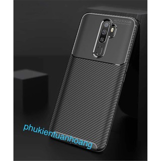 Ốp lưng Oppo A5 2020 Carbon Flim Cross chống sốc