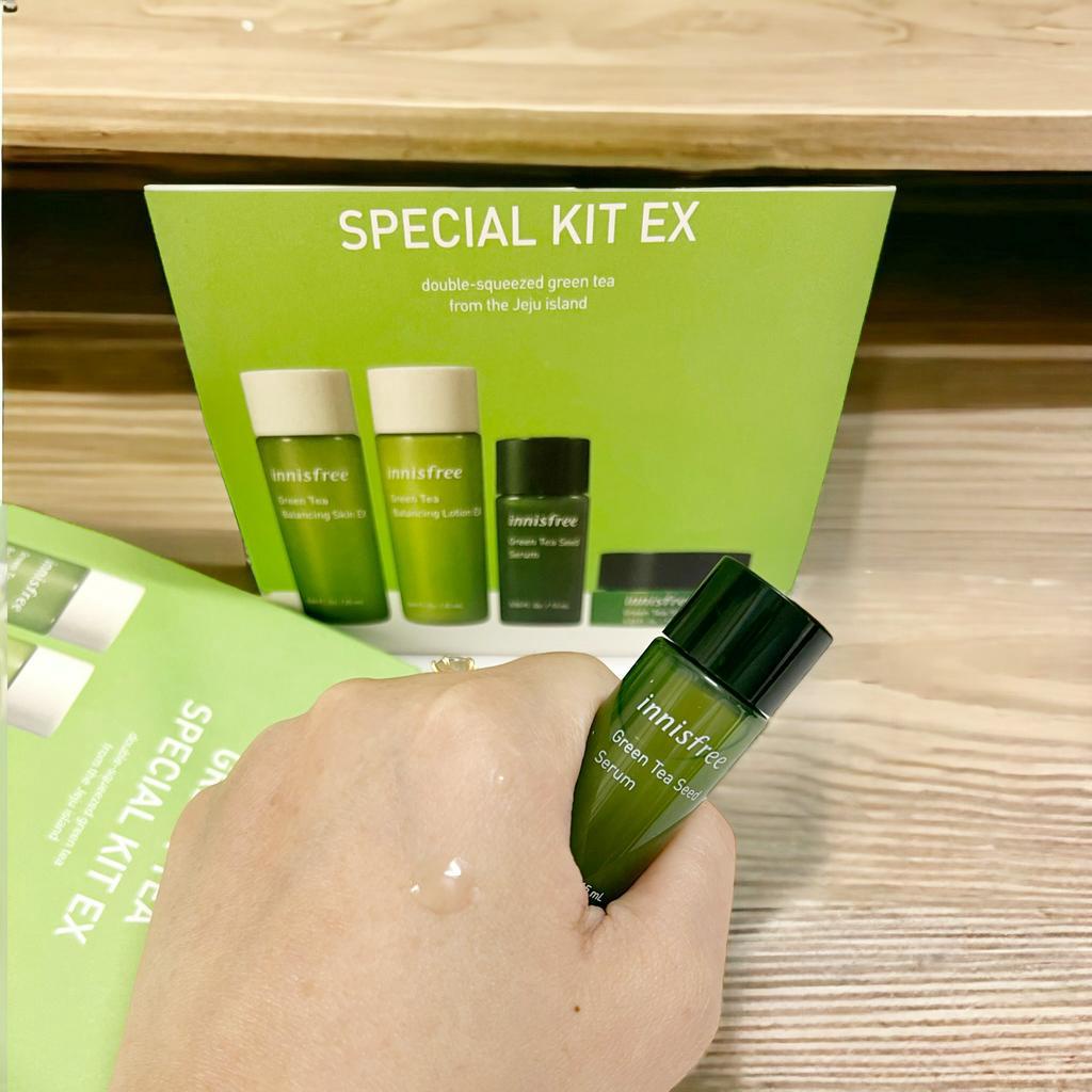 [ CHÍNH HÃNG] Bộ sản phẩm làm đẹp, set mỹ phẩm mini du lịch và Dưỡng Da Trà Xanh INNISFREE Green Tea Special Kit Mini