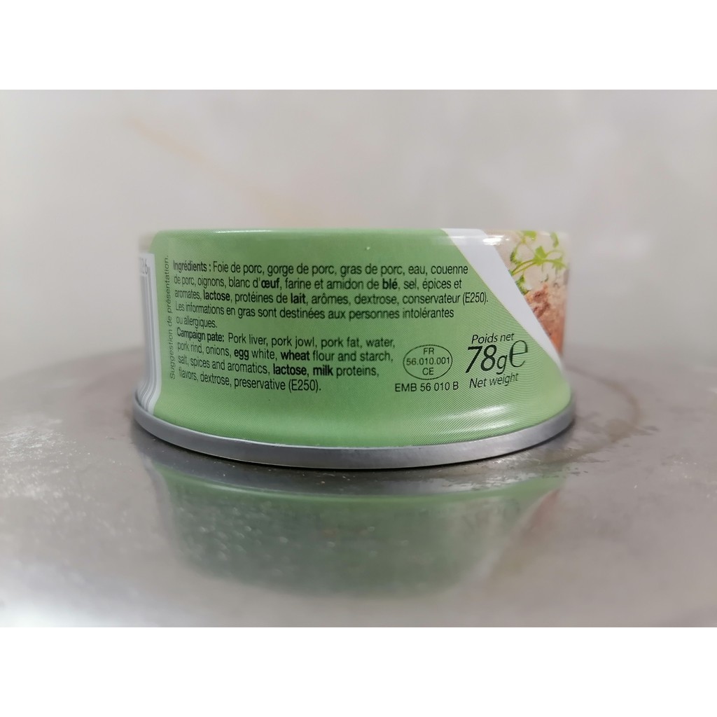 [78g – XANH LÁ] Pa tê đồng quê vị truyền thống[France] JEAN FLOCH Campaign Pate (alc-hk)
