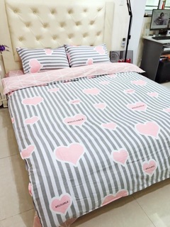 SET CHĂN GA GỐI COTTON LỤA DEMI