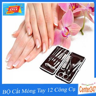 [HÓT Rẻ Vô Địch] Bộ Cắt Móng Tay 12 Món Thép Inox Không Gỉ