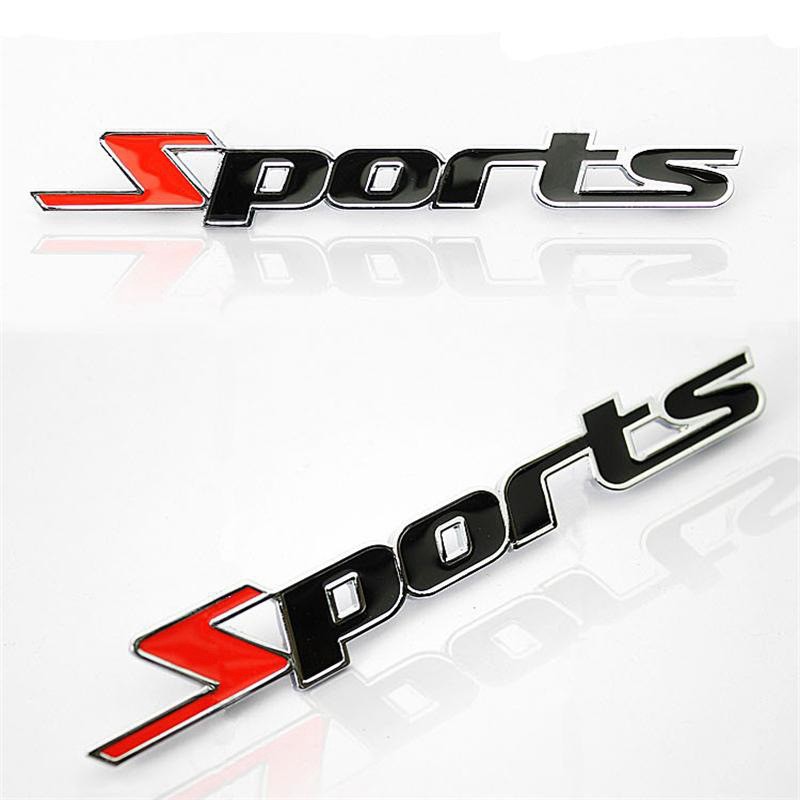 FREE SPORT STICKER 3D Thời trang Xe Thể thao Chữ Hình Thiết kế Tự động Sticker Xe Decal Trang trí