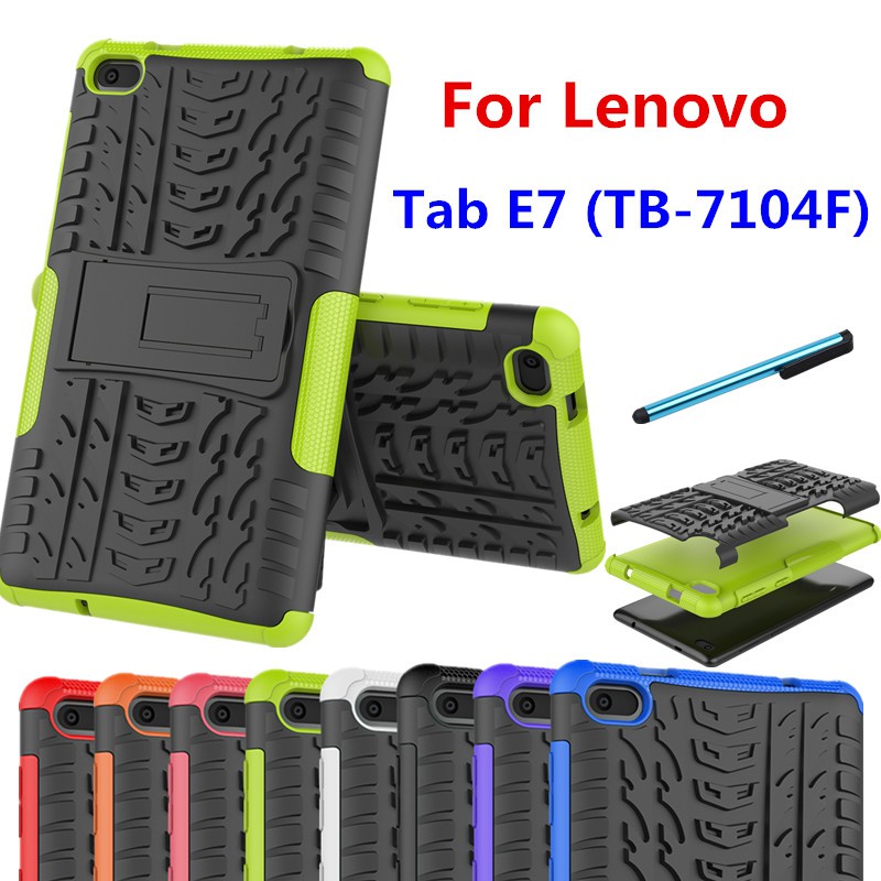 Ốp Lưng Silicone Chống Sốc Có Giá Đỡ Cho Lenovo Tab E7 (Tb-7104F)