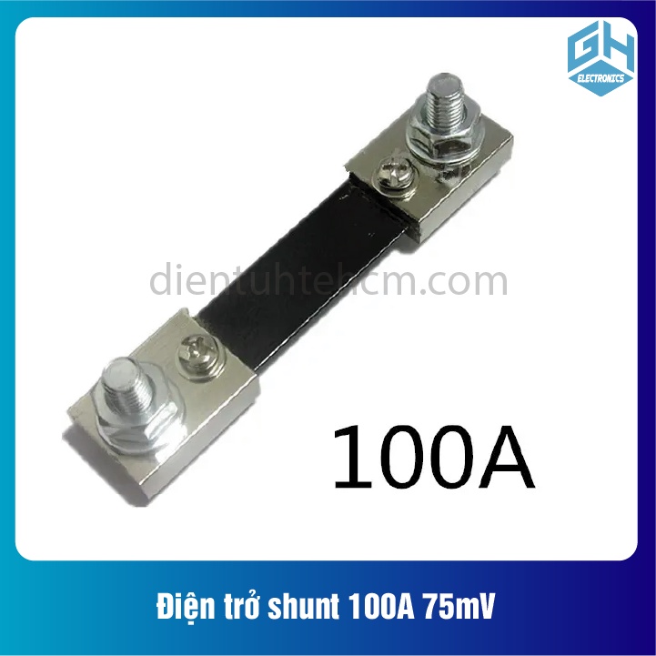 {1 Cái) Điện trở shunt loại 100A 75mV, Sử dụng trong các mạch đo dòng