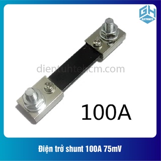 {1 cái) điện trở shunt loại 100a 75mv, sử dụng trong các mạch đo dòng