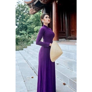 áo dài truyền thống lụa tây thi