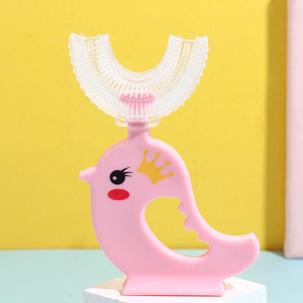 NIUYOU Bàn Chải Đánh Răng Bằng Silicon Mềm Kiểu Hoạt Hình Đáng Yêu Cho Bé