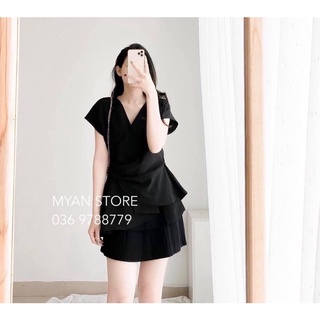 Áo lụa vạt chéo