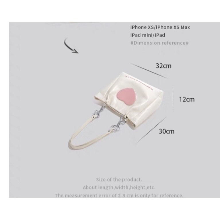 Túi xách da PU nữ kiểu dáng thời trang kích thước 32 X 30 X 12 - phù hợp cho laptop 14 inch