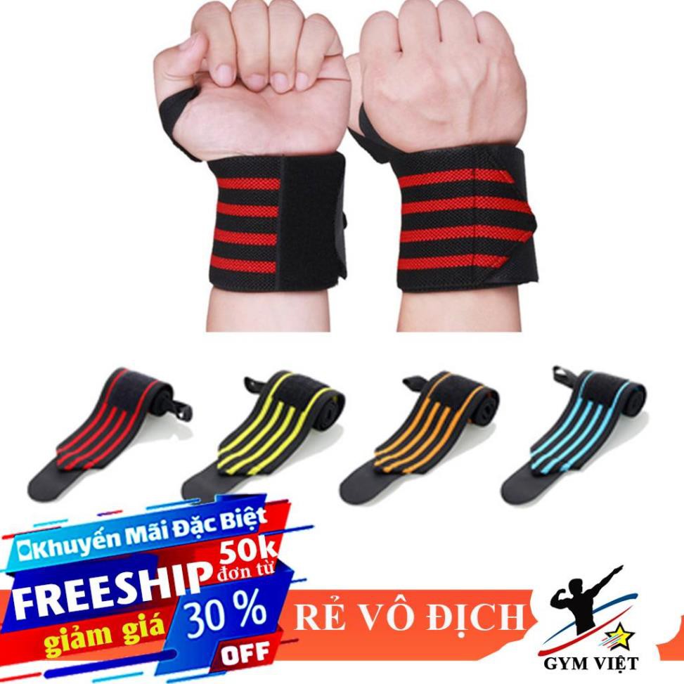 🎁 Dây quấn cổ tay gym giá rẻ ⚡FREE SHIP⚡ Bảo vệ cổ tay chất lượng [ HOT ]