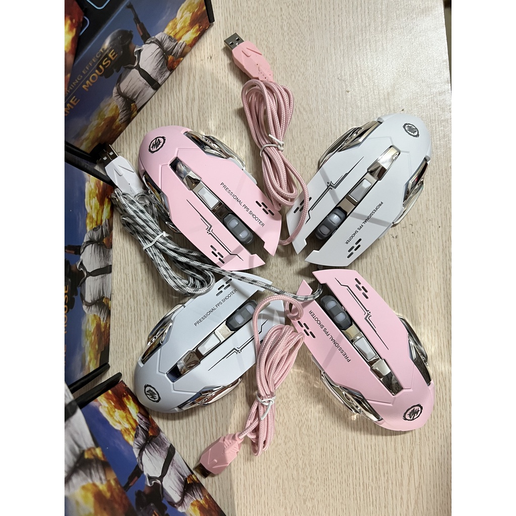 Chuột Gaming Không Dây , Có Dây  T28 Dành Cho Game Thủ Chống Ồn Có Đèn LED Chơi Game