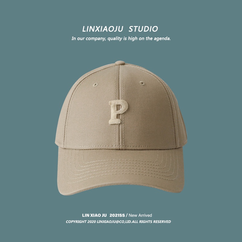 Mũ lưỡi trai mỏng vành rộng in chữ màu xanh dương cho nam và nữ