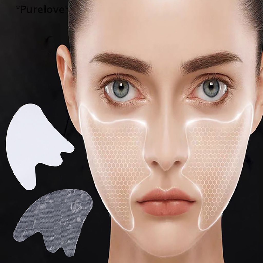 Bộ 2 Miếng Dán Silicone Nâng Cơ Mặt Loại Bỏ Nếp Nhăn