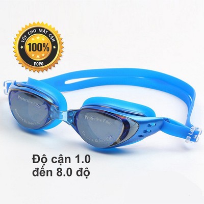 Kính bơi cận 1.5 độ đến 8.0 độ thế hệ mới 610 nhỏ gon, chống UV, chống sương mờ POPO Collection
