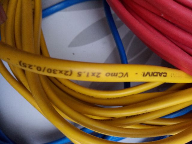 Dây điện đôi Oval mềm Cadivi 2x1,5mm Bán lẻ theo mét 5 mét/45K