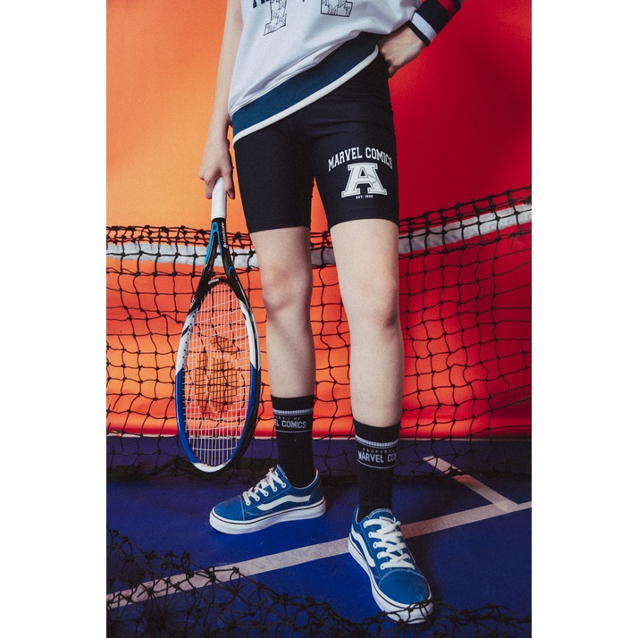 Quần Short BOO Biker Short Vải Cotton Cao Cấp In Logo Marvel Comics BZL