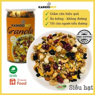 Ngũ cốc Ăn kiêng Siêu hạt Granola Giảm cân Không đường Eat clean Keto 500gr