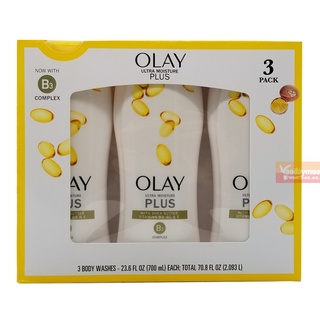 Set 3 Chai Sữa tắm dưỡng da Olay Ultra Moisture Plus Shea Butter 700ml