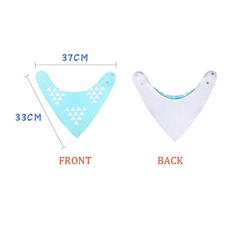 Yếm cotton hình tam giác cho bé ăn tiện dụng