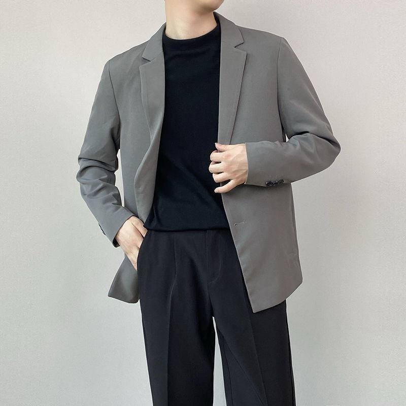Áo Khoác Blazer Nam dáng Hàn Quốc form rộng dài tay , áo vest nam trẻ trung thời trang màu đen