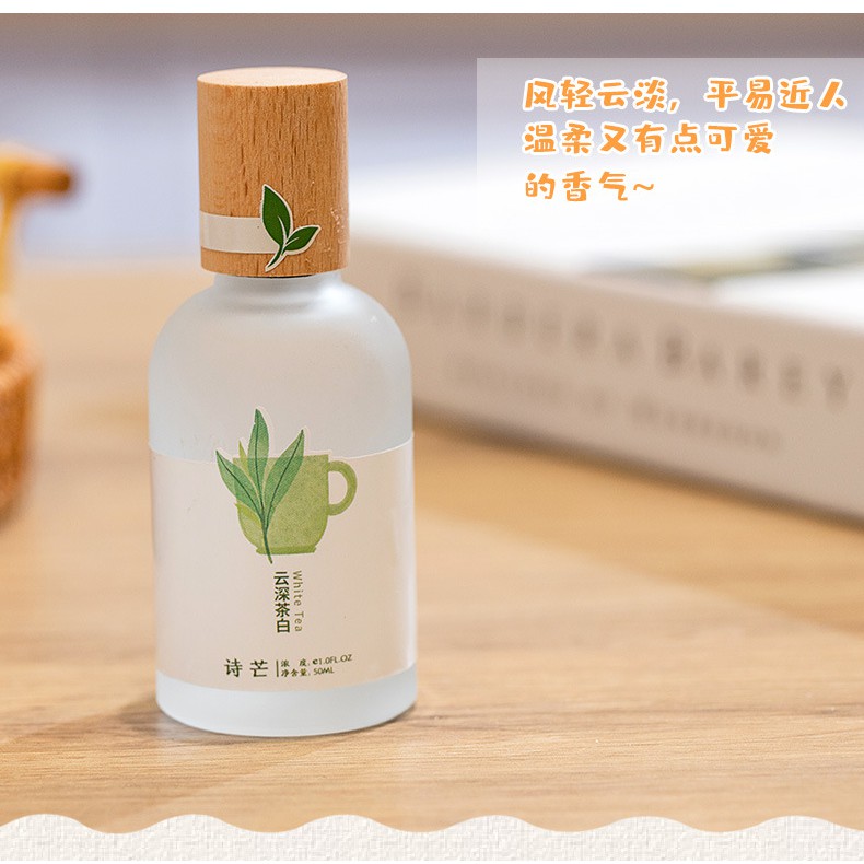 Nước hoa Shimang Trà Thơ Vỏ Mờ Nắp Gỗ Sang Trọng 50ML | Thế Giới Skin Care