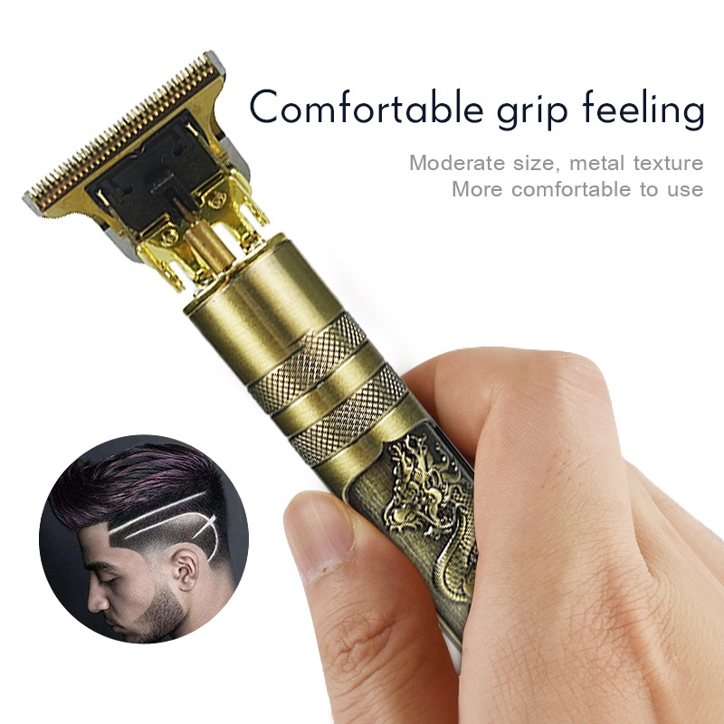 Tông Đơ Cắt Tóc Sạc USB Tiện Lợi Cho Trẻ Em Và Người Lớn