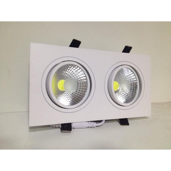 Đèn âm trần đôi 7W X 2 BH 1 NĂM