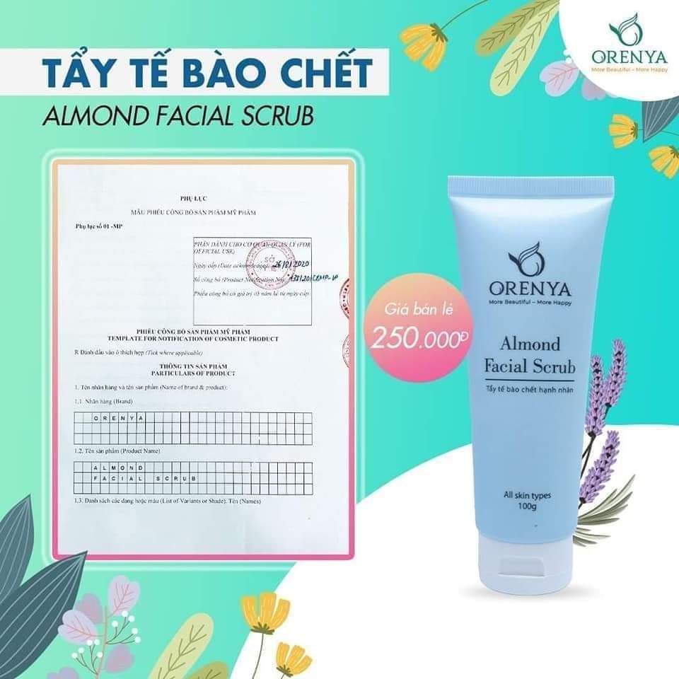 Tẩy Tế Bào Chết Hạnh Nhân Alomond Facial Scrub Orenya